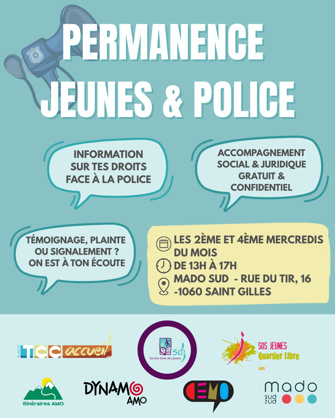 Le SDJ de Bruxelles lance un guichet unique “Jeunes & Police”